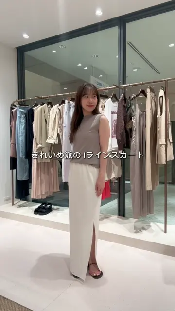 ウィムガゼット　カットジョーゼットスリットスカート ウィムガゼット Whim Gazette カットジョーゼットスリット