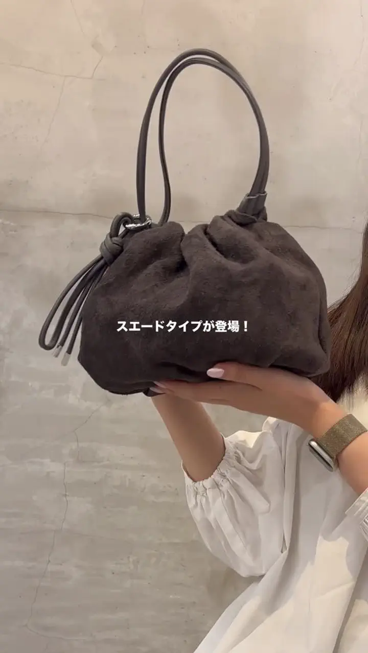 WEB限定】スエード巾着4WAYショルダーバッグ | russet(ラシット