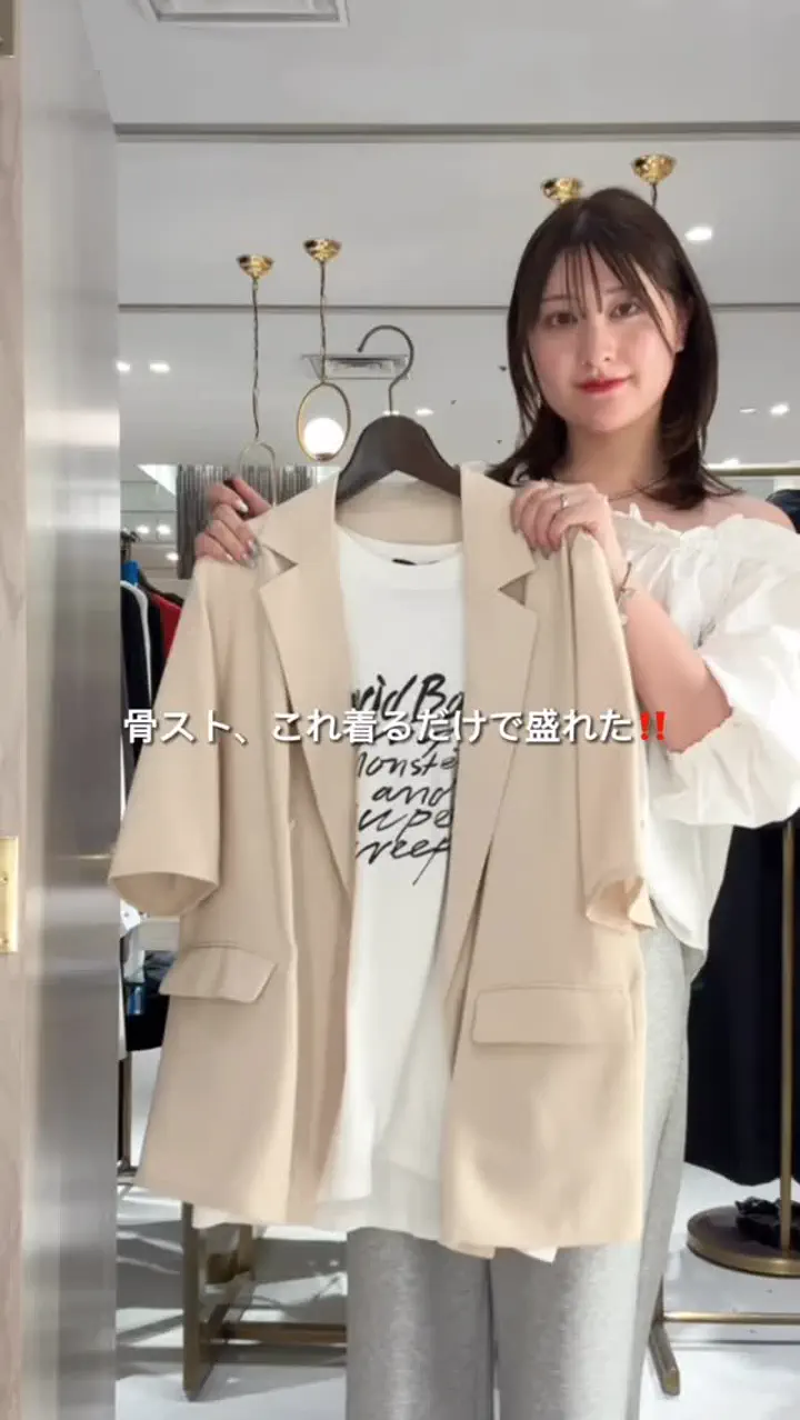 夏に大活躍！軽羽織り】ハーフスリーブジャケット | LOUNGEDRESS