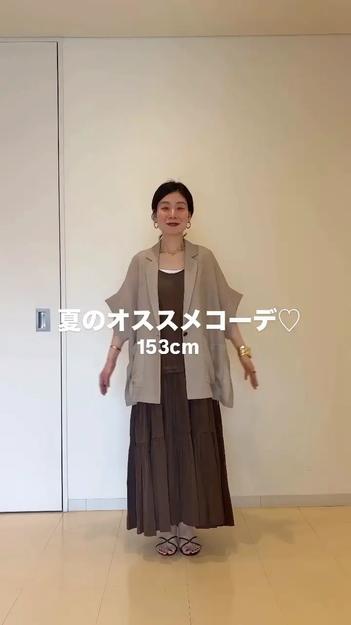 全骨格対応/リピートNo.1》サテンティアードキャミワンピース