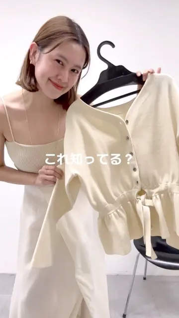 shenery 3wayペプラムニット 3way仕様》《ウエスト細見え効果》3WAYペプラムニット | SHENERY