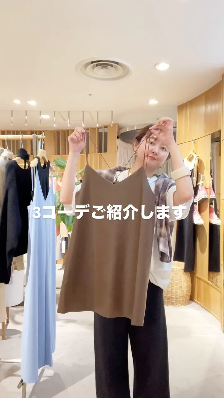 レイヤードにも◎》レザーチュニックキャミ | SHENERY(シーナリー