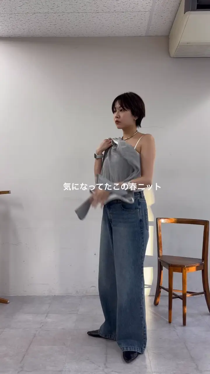 再入荷】ヘンリーネックレイヤードニット | SHENERY(シーナリー