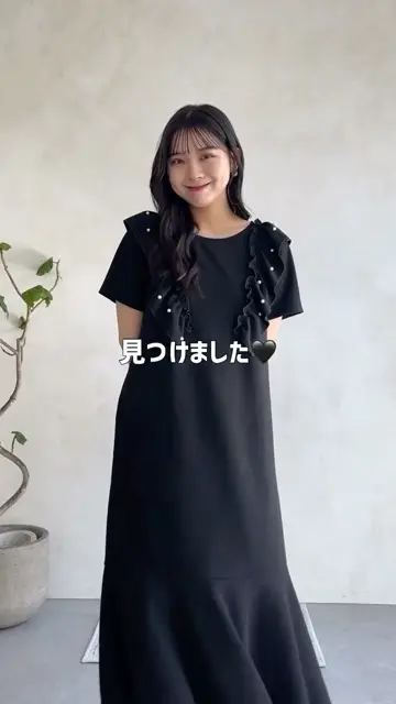 ストレッチパールフリルマーメイドカットワンピース | prose verse