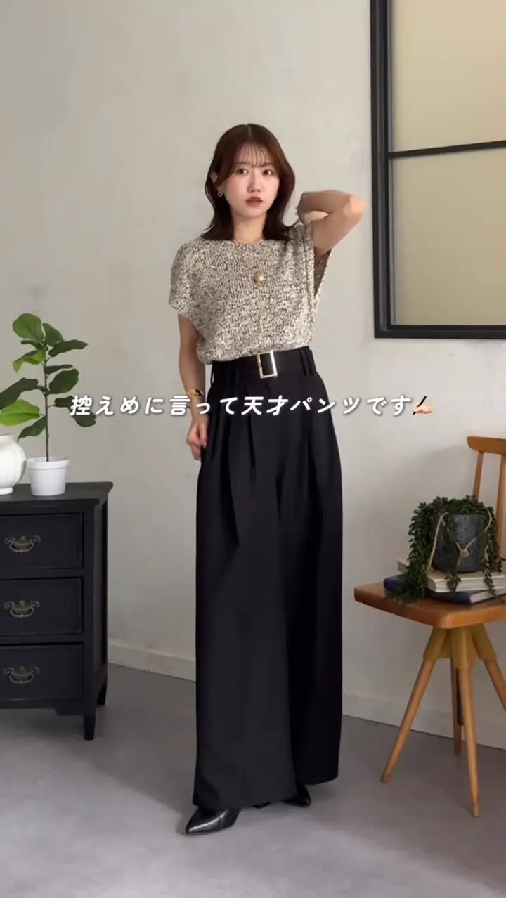 新色登場！】ベルト付きタックワイドスラックス | Thevon.(ゼヴォン