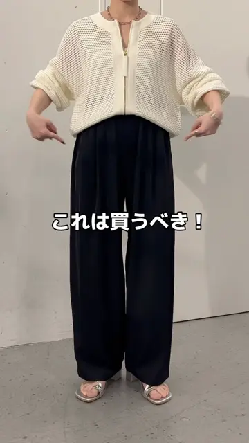 未使用★ジェナエスパスメルヴェイユ^_^トロミカーブパンツ 美脚パンツ】トロミカーブパンツ（その他パンツ）｜Jena espace