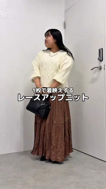 後ろ姿で惹きつける】バックレースアップニット | Jena espace 後ろ姿で惹きつける】バックレースアップニット | Jena espace