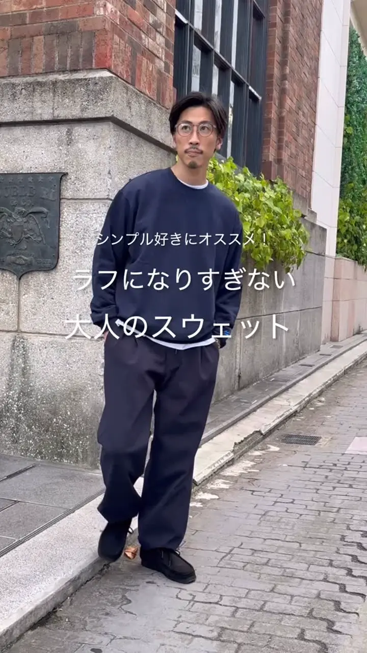 JACKPURCELL/ジャックパーセル】コーマ裏毛 クルーネックプルオーバー