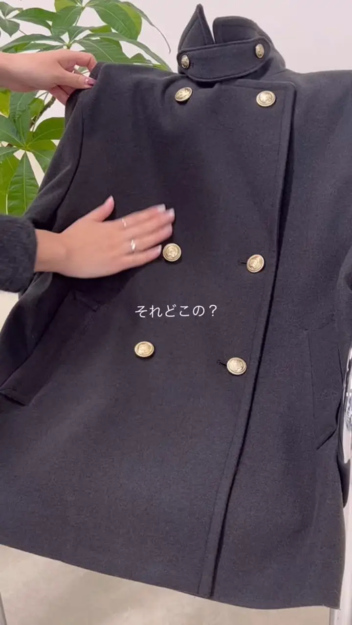 ウール混ミドル丈Pコート | FREDY & GLOSTER(フレディ アンド