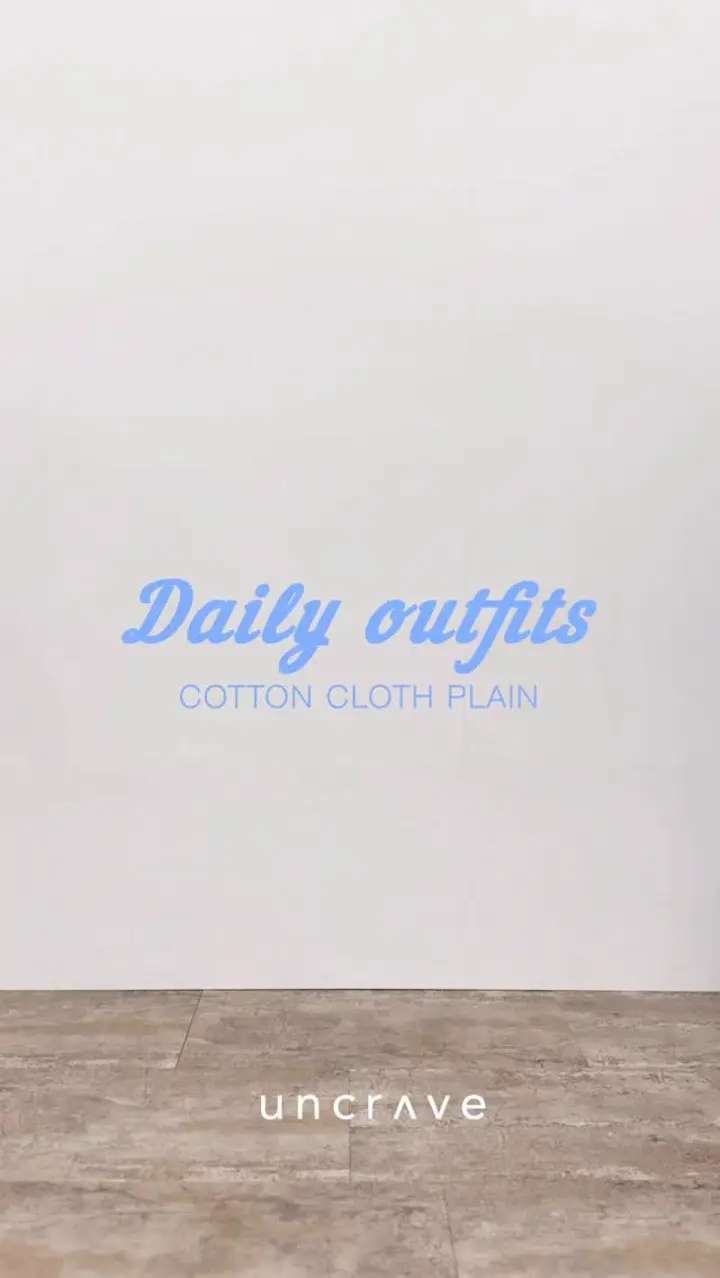 uncrave コットンクロスプレーン BIGシャツ 