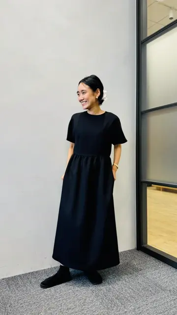 ユウユ 美品 JOSEPH シルク ワンピース 36 オンワード樫山 洗える】ワッシャ―ティア―ドワンピース / UNFILO L