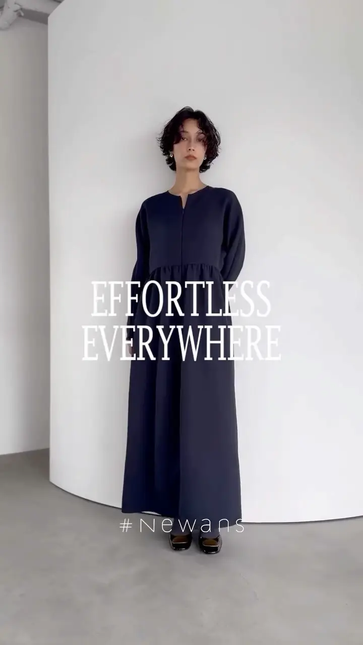 完売品　ハッシュニュアンス　ファッショニスタ　ツイードベスト　ネイビー スタイル｜#Newans（ハッシュ ニュアンス）公式オンラインストア