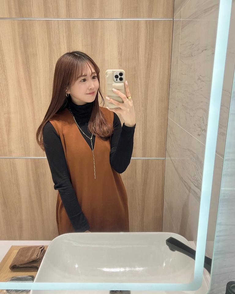 ふゆページ ショートプルオーバーVネックジャンスカセット レディース 春 秋 冬