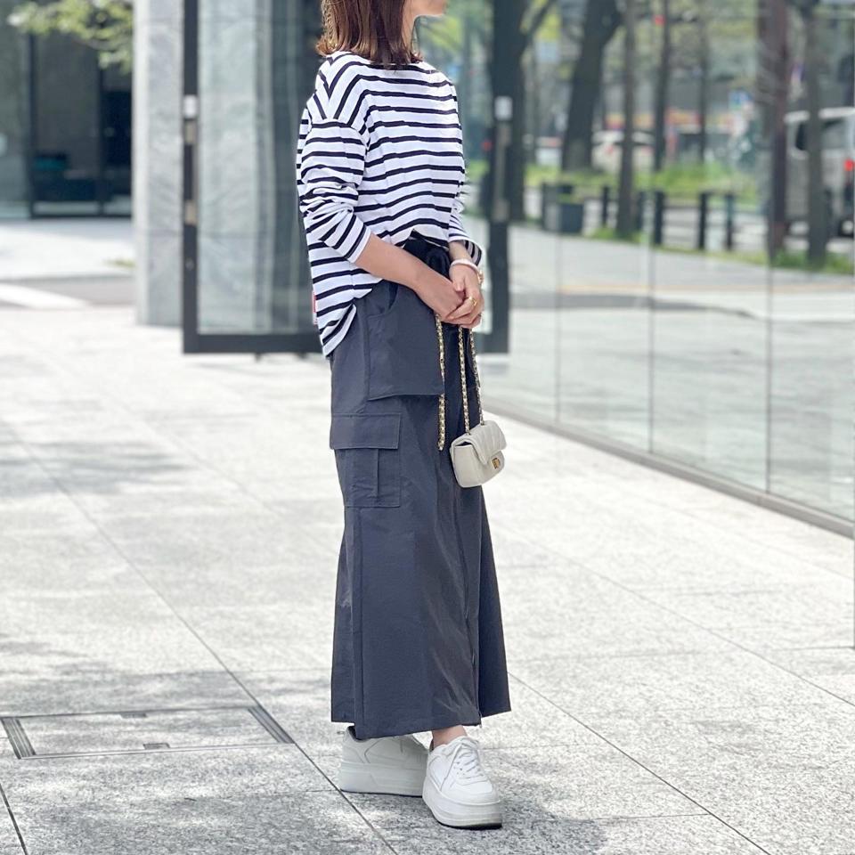 前ZIPロングカーゴスカート レディース 春 夏 秋 冬 |≪ゆうメール便