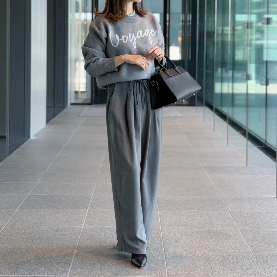 ロゴニットトップス レディース 春 秋 冬 | アクアガレージ aquagarage