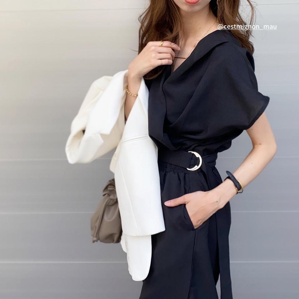 最終値下げ価格】カシュクールオールインワン レディース 春 夏