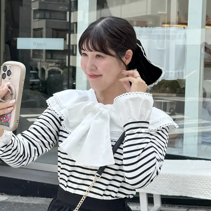 アンミール コールドショルダーフラワーワンピース オフホワイト コールドショルダーフラワーワンピース｜An MILLE（アンミール