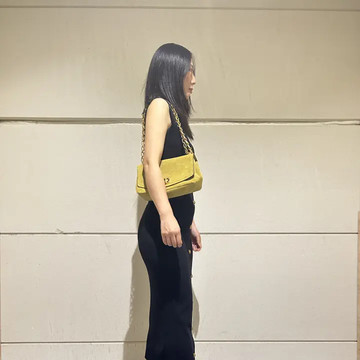 ストレッチニット ミディドレス