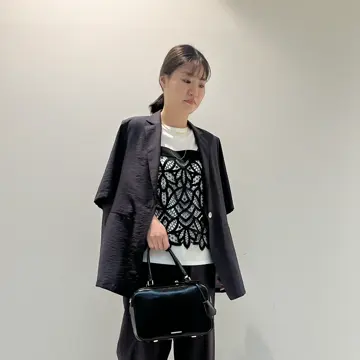 2023年★23区　ニットジャケット　銀ボタン　羽織　グレー　サイズ32 セール】 【洗える】オータムシャイニー ニット （ニット