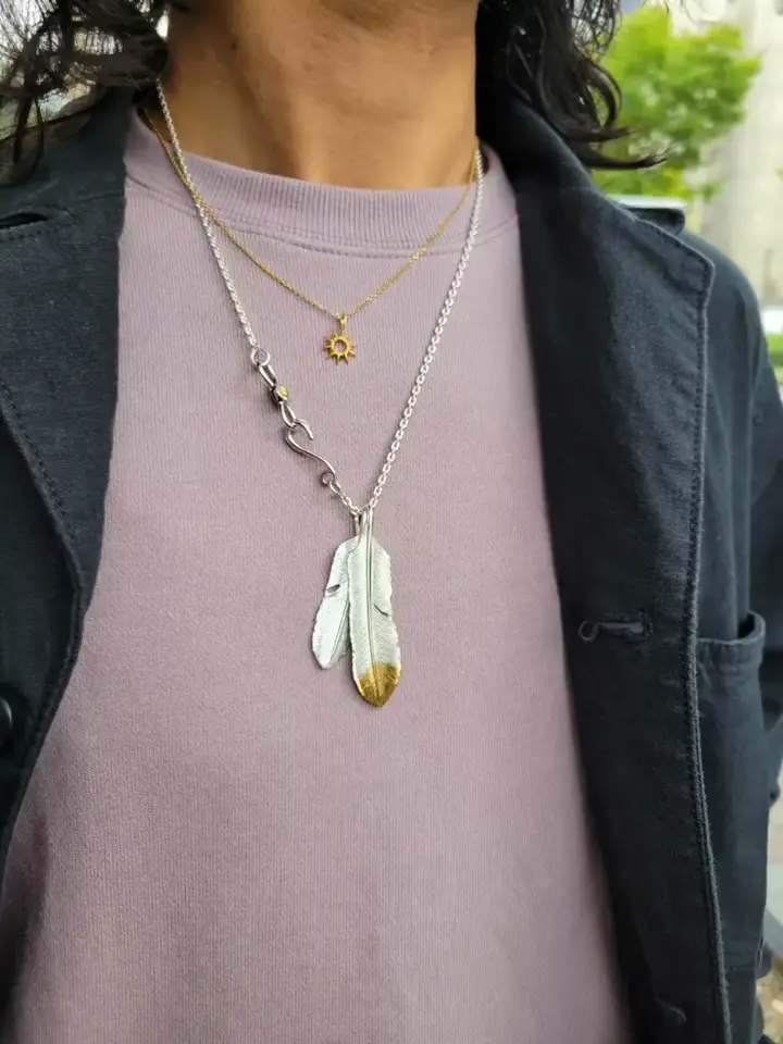 サンフレア シルバー925 K24（24金）ゴールドプレート ペンダント