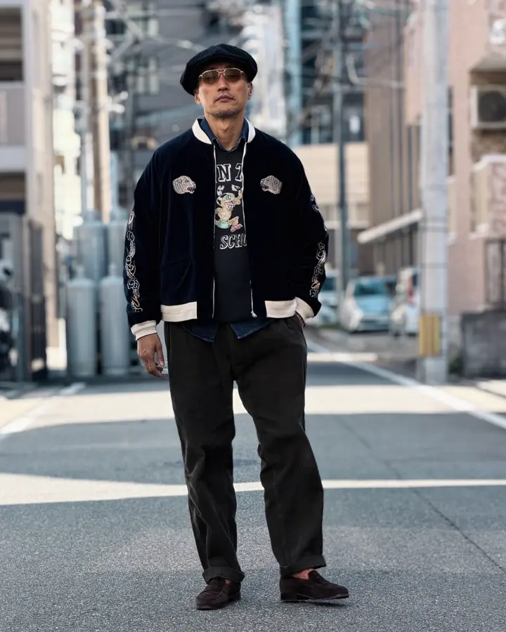 WAIPER×TOWN CRAFT TL25F002WP 50's SOUVENIR GREENLAND JACKET VELOUR