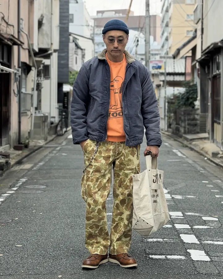 米海軍 U.S.NAVY N-1 デッキジャケット SOLID＆U.S.Nステンシル WAIPER