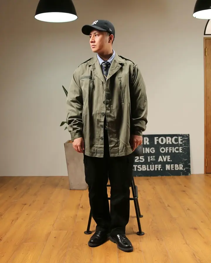 実物 新品 デッドストック フランス軍 M-64 ジャケット フード付き