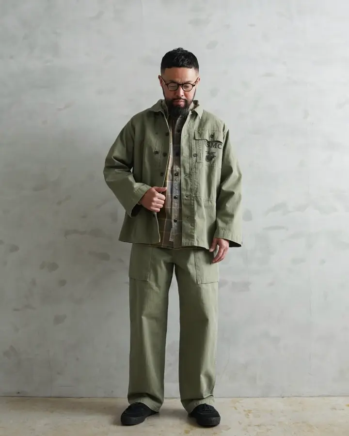 WAIPER.inc 米軍 1940's U.S.M.C. P-44 HBT モンキーパンツ【WP1049】