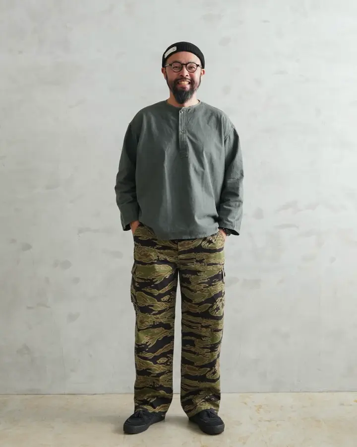 WAIPER.inc 米軍 タイガーストライプカモ カーゴトラウザー LATE WAR