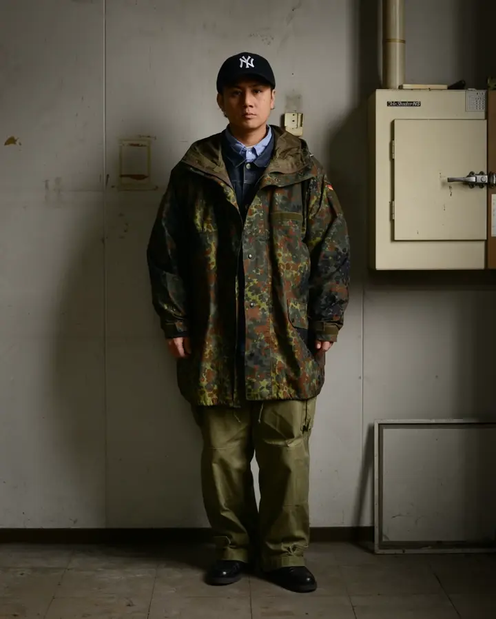 実物 USED ドイツ軍 BW SYMPATEX パーカー フレックカモ フレクター