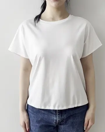 新品タグ付きLOHEN SHOULDER SLIT CUTSEWカットソー ワンポイント刺繍ロングスリーブカットソー(カットソー・Tシャツ