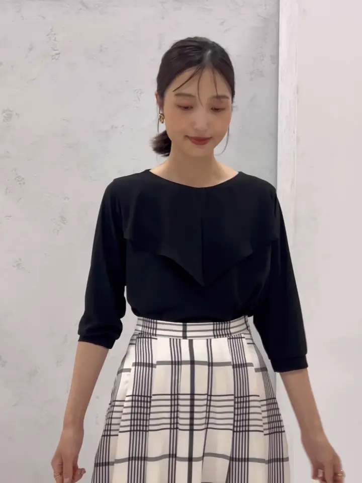 トップス Li シアーラッフルトップス(カットソー・Tシャツ) | a.v.v(アー