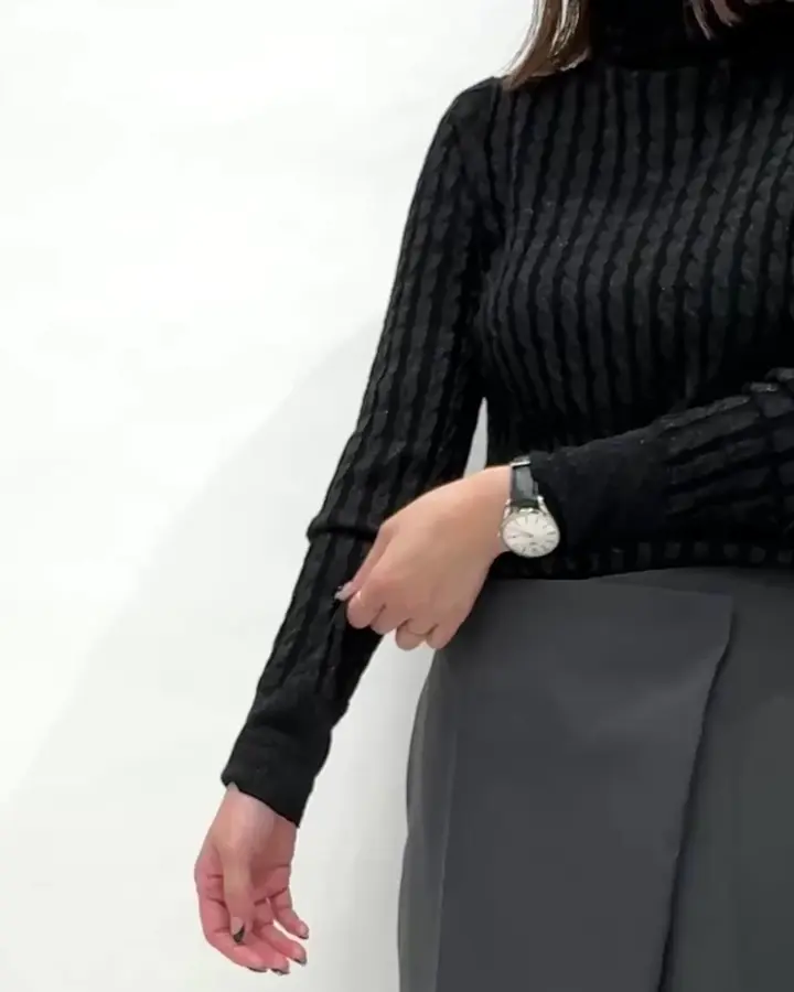 シアーケーブルハイネックニット(ニット・セーター) | MICHEL KLEIN