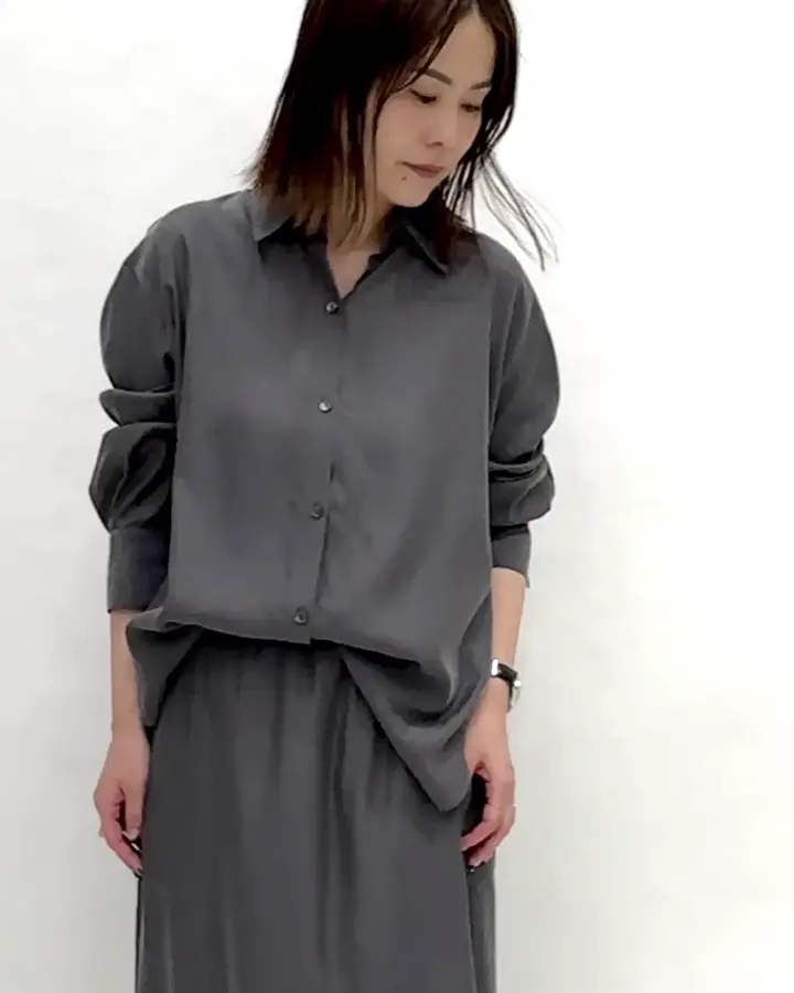 セットアップ対応]とろみシャツ(ブラウス・シャツ) | MICHEL KLEIN