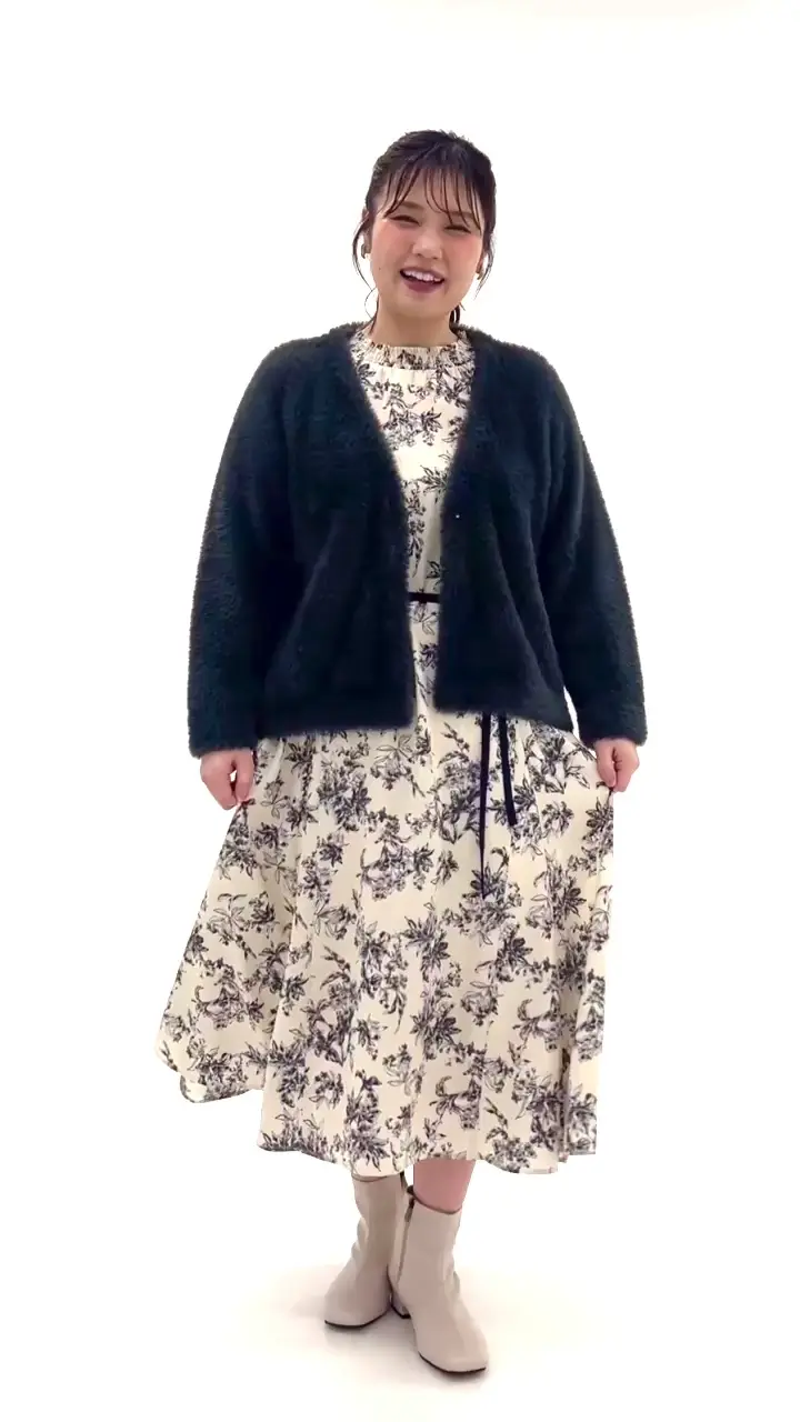 大きいサイズ】フラッフィージャケット(カーディガン) | eur3(エウル