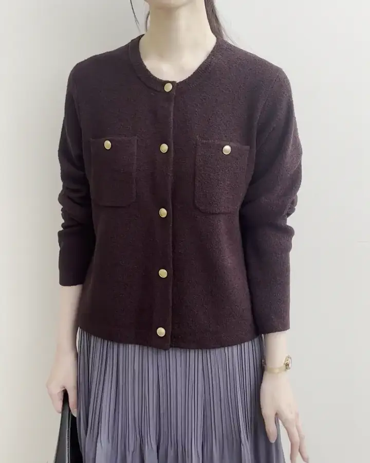 ミニブークレーカーディガン/洗える(カーディガン) | MK MICHEL KLEIN