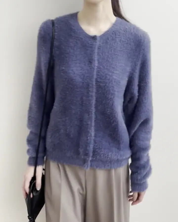 フェザーニットカーディガン/洗える(カーディガン) | MK MICHEL KLEIN