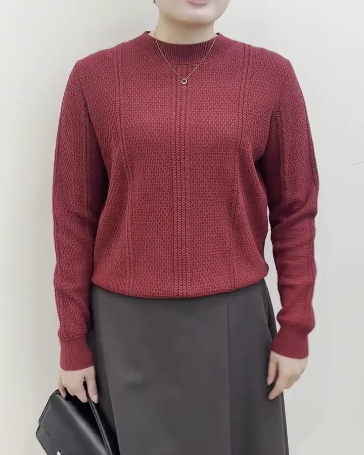 ミニケーブル編みニット/洗える(ニット・セーター) | MK MICHEL KLEIN