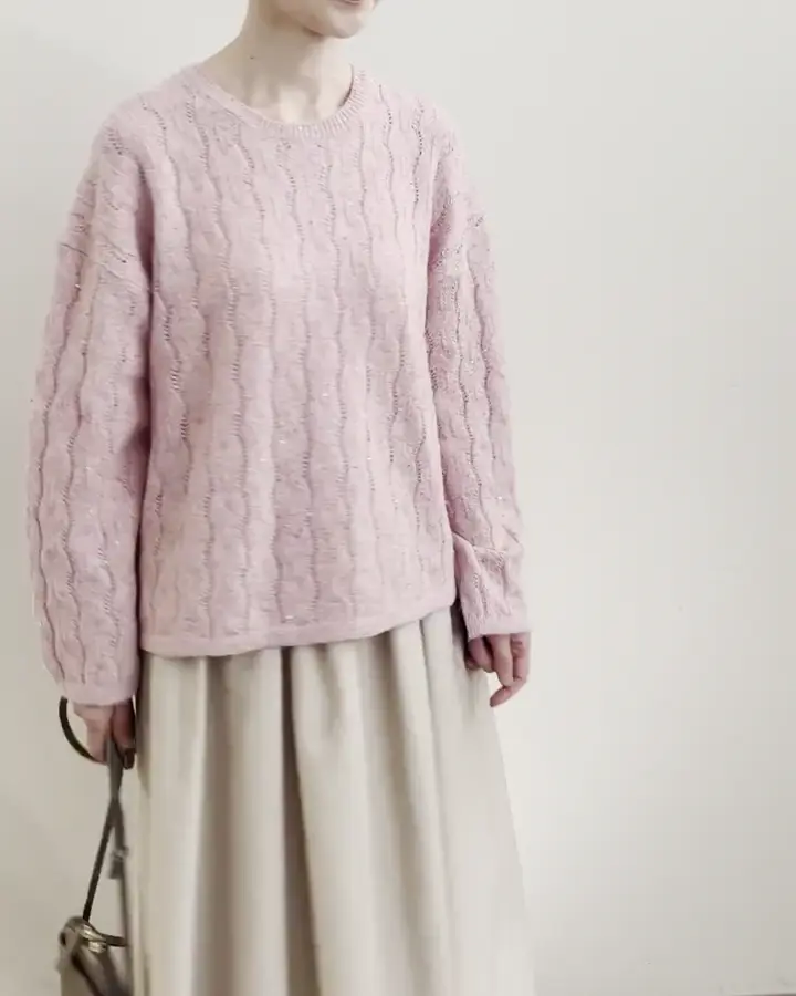 スパンコールラメ入りニット/洗える(ニット・セーター) | MK MICHEL