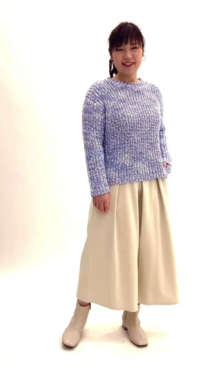 大きいサイズ】ミックスカラーラメニット(ニット・セーター) | eur3