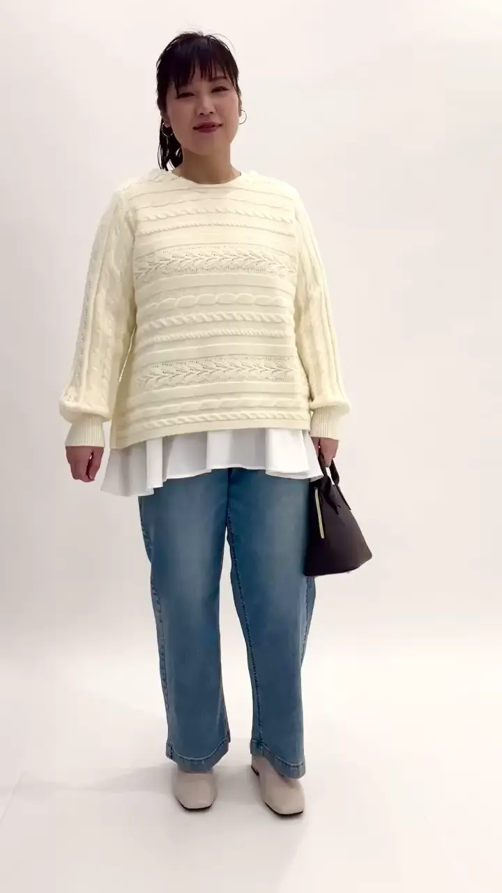 大きいサイズ】ストレートデニムパンツ(フルレングスパンツ) | eur3