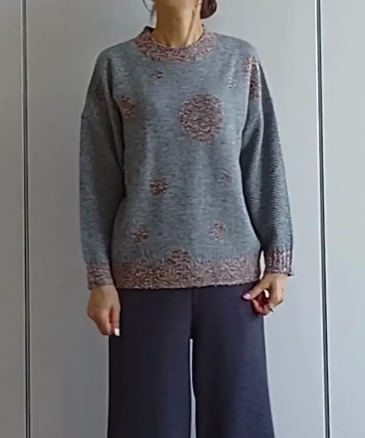 洗える]ドットインターシャニット(ニット・セーター) | GIANNI LO