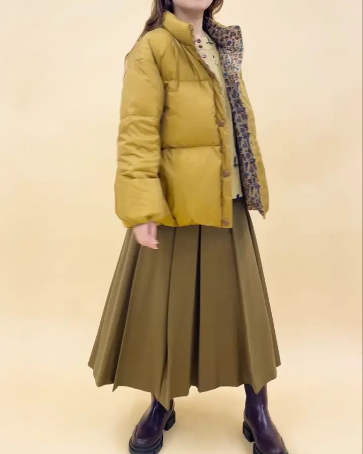 リバーシブル】Flor Alta ショートダウンジャケット(ダウンジャケット