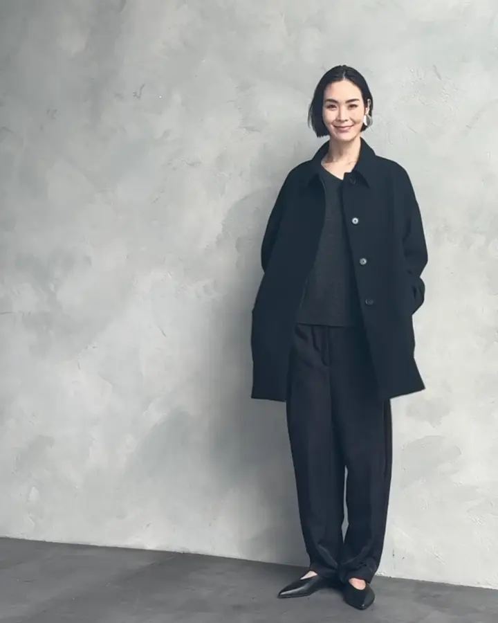 Super100ウールステンカラーコート(ステンカラーコート) | MICHEL