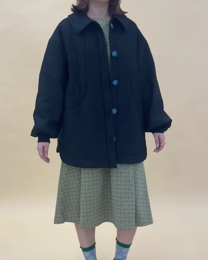 Linea フラワージャカード 中綿入りコート(その他のコート・ブルゾン