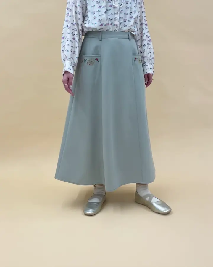 Pluma de flecha フレアスカート(ロング・マキシ丈スカート
