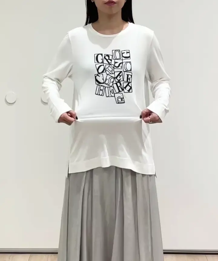 ベアテンロゴ刺繍カットソー(カットソー・Tシャツ) | GEORGES RECH