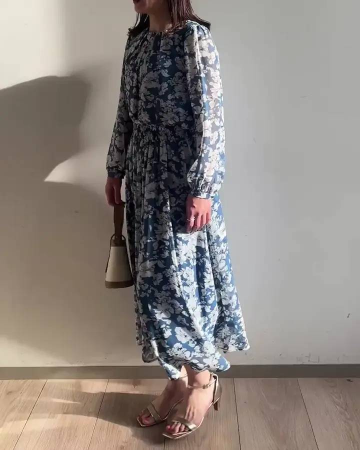 洗える]花柄シフォンブラウス(ブラウス・シャツ) | MK MICHEL KLEIN(MK