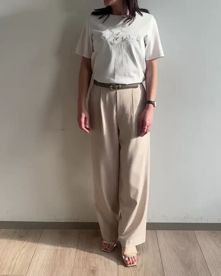 洗える]ビーズ刺繍ロゴTシャツ(カットソー・Tシャツ) | MK MICHEL