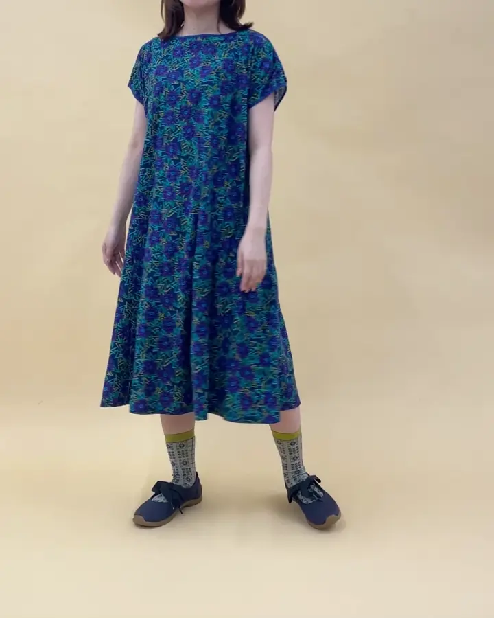 新品未使用　ホコモモラ　プリントワンピース Dorotea フラワープリントワンピース(ワンピース) | Jocomomola